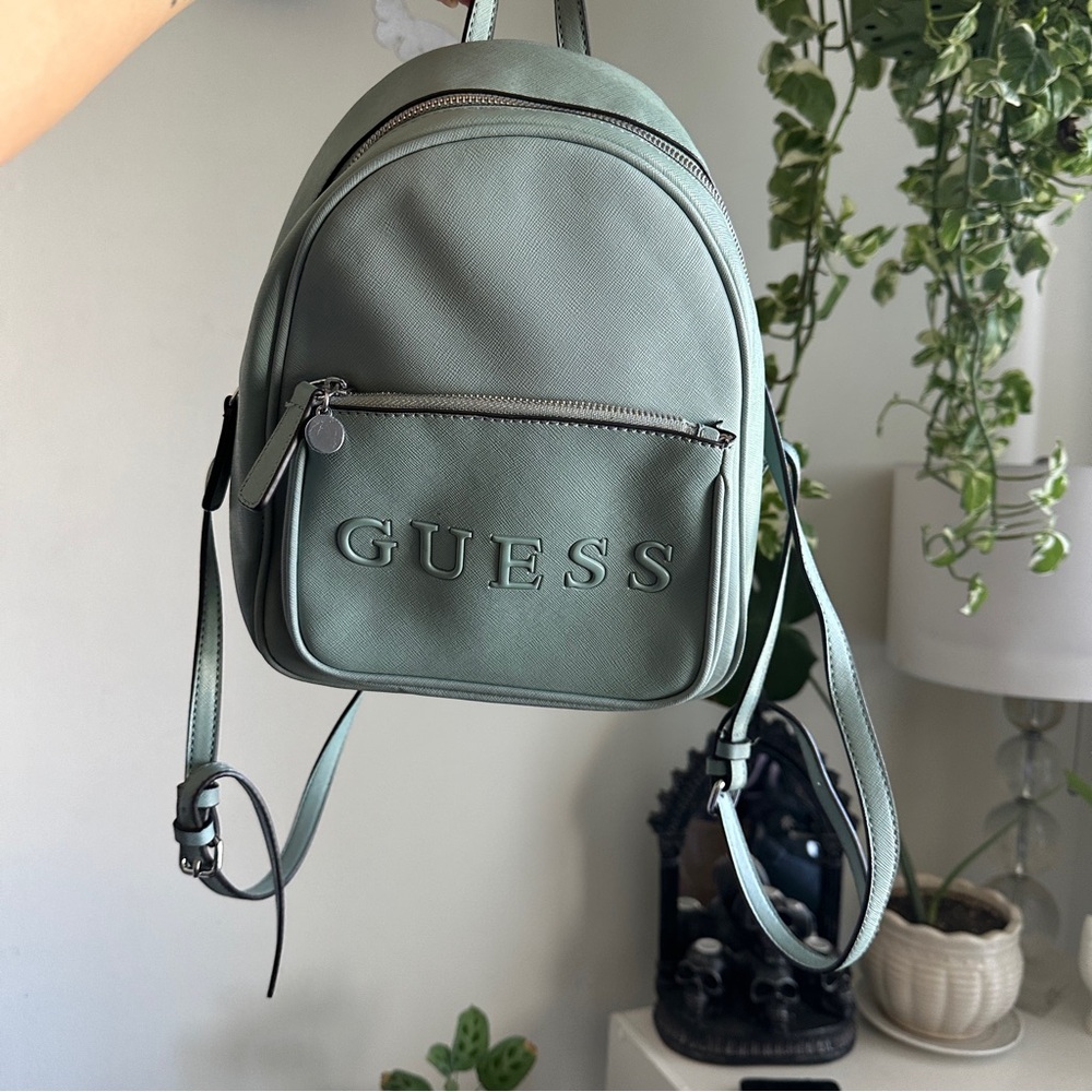 Guess Sage Green Mini Backpack - image 1